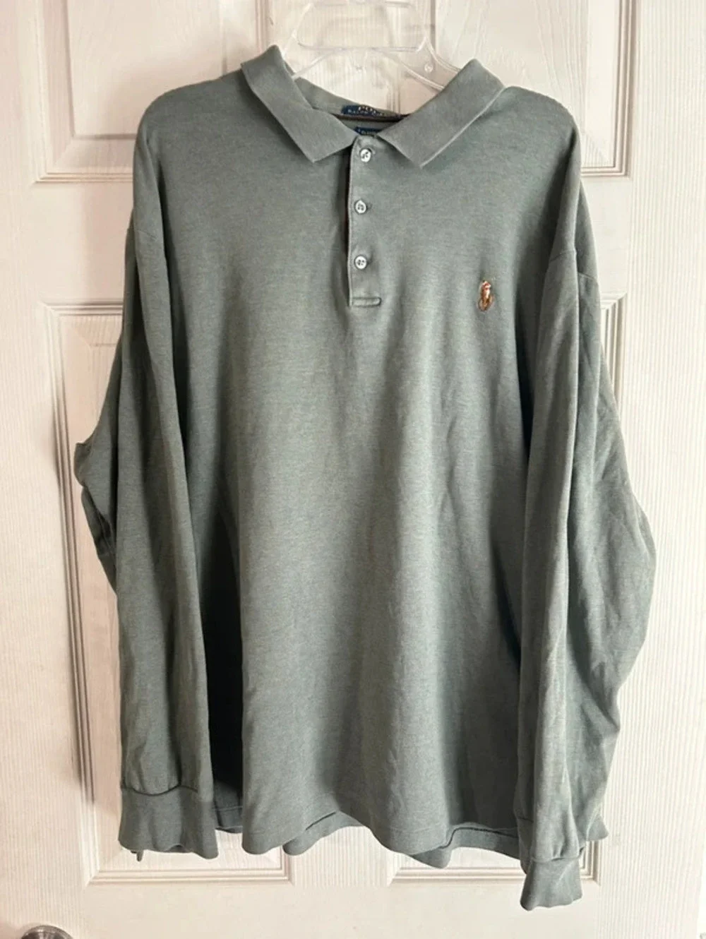 polo ralph lauren classic fit long sleeve polo size XL